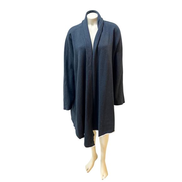 Frank & Eileen Tee Lab Sty LAB515 Triple Fleece Navy Cardigan Jacket XS/S - Picture 1 of 8